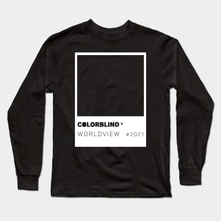 COLORBLIND WorldView - logo - white card. Long Sleeve T-Shirt